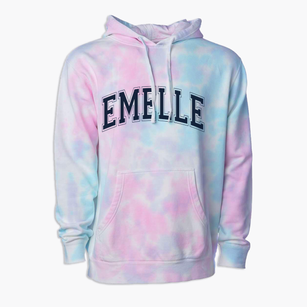 Emelle Alabama Varsity Premium Tie-Dye Hoodie
