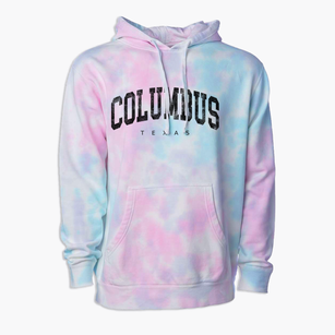Columbus Texas Urban Vibe Premium Tie-Dye Hoodie
