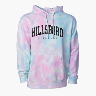 Hillsboro Missouri Urban Vibe Premium Tie-Dye Hoodie