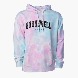 Hunnewell Kansas Urban Vibe Premium Tie-Dye Hoodie