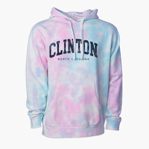 Clinton North Carolina Urban Vibe Premium Tie-Dye Hoodie