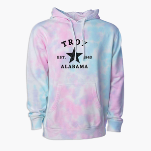 Troy Alabama Star Premium Tie-Dye Hoodie