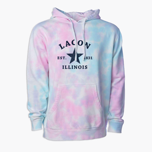 Lacon Illinois Star Premium Tie-Dye Hoodie