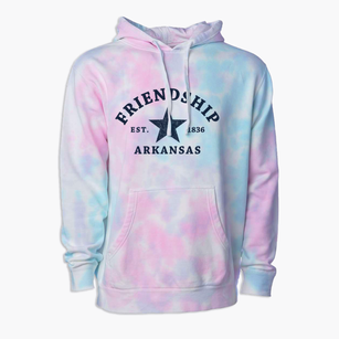 Friendship Arkansas Star Premium Tie-Dye Hoodie