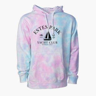 Estes Park Colorado Yacht Club Premium Tie-Dye Hoodie