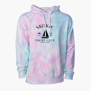 Skokie Illinois Yacht Club Premium Tie-Dye Hoodie