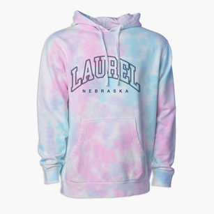 Laurel Nebraska Inline Premium Tie-Dye Hoodie