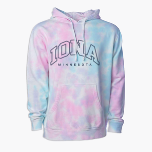 Iona Minnesota Inline Premium Tie-Dye Hoodie