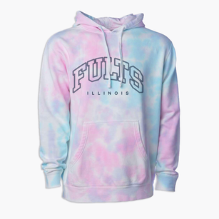 Fults Illinois Inline Premium Tie-Dye Hoodie