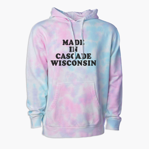 Cascade Wisconsin Classic 70s Premium Tie-Dye Hoodie