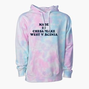 Chesapeake West Virginia Classic 70s Premium Tie-Dye Hoodie
