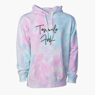 Tenmile Fork North Carolina Freestyle Premium Tie-Dye Hoodie