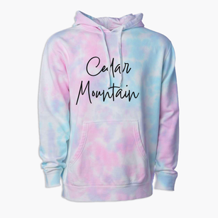 Cedar Mountain North Carolina Freestyle Premium Tie-Dye Hoodie