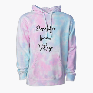 Oconaluftee Indian Village North Carolina Freestyle Premium Tie-Dye Hoodie
