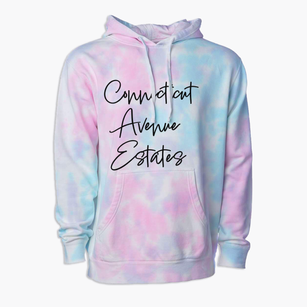 Connecticut Avenue Estates Maryland Freestyle Premium Tie-Dye Hoodie