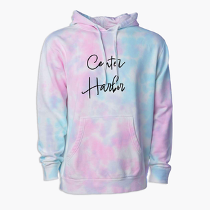 Center Harbor New Hampshire Freestyle Premium Tie-Dye Hoodie