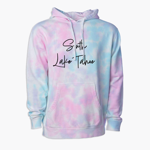 South Lake Tahoe California Freestyle Premium Tie-Dye Hoodie