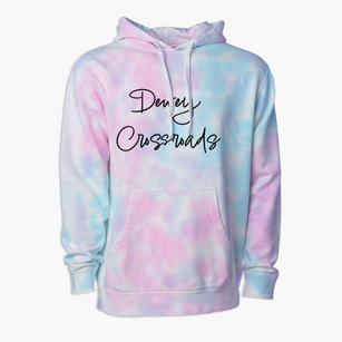 Dewey Crossroads Georgia Freestyle Premium Tie-Dye Hoodie