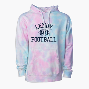 Lenox Massachusetts Football Premium Tie-Dye Hoodie