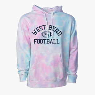 West Bend Pennsylvania Football Premium Tie-Dye Hoodie