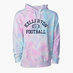 Kellerton Iowa Football Premium Tie-Dye Hoodie