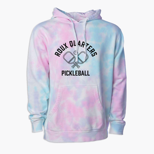 Roux Quarters Florida Pickleball Premium Tie-Dye Hoodie