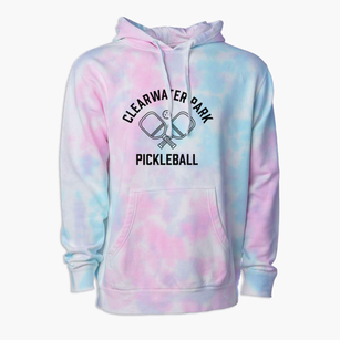 Clearwater Park Virginia Pickleball Premium Tie-Dye Hoodie