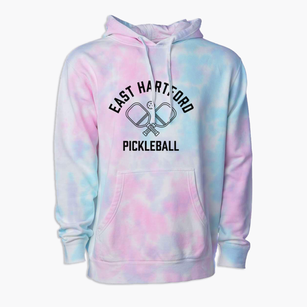 East Hartford Connecticut Pickleball Premium Tie-Dye Hoodie