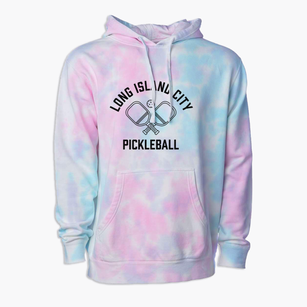 Long Island City New York Pickleball Premium Tie-Dye Hoodie