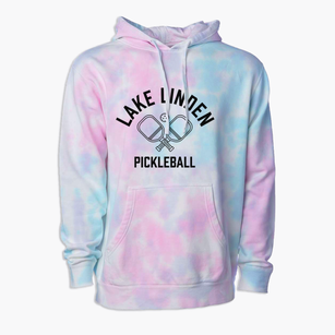 Lake Linden Michigan Pickleball Premium Tie-Dye Hoodie