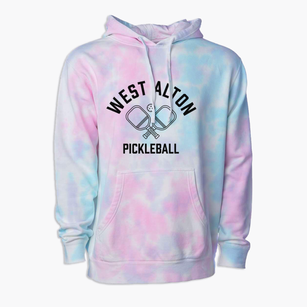 West Alton Missouri Pickleball Premium Tie-Dye Hoodie