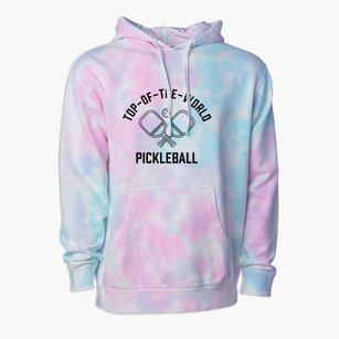Top-of-the-world Arizona Pickleball Premium Tie-Dye Hoodie