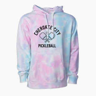 Cherokee City Arkansas Pickleball Premium Tie-Dye Hoodie