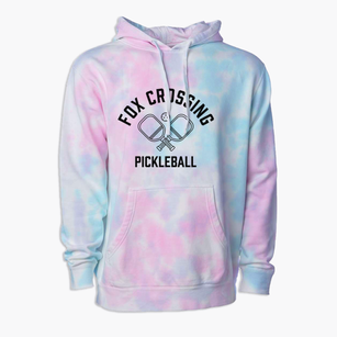 Fox Crossing Wisconsin Pickleball Premium Tie-Dye Hoodie