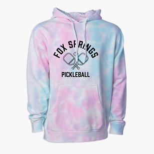 Fox Springs Missouri Pickleball Premium Tie-Dye Hoodie