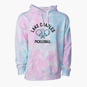 Lake Charles Louisiana Pickleball Premium Tie-Dye Hoodie
