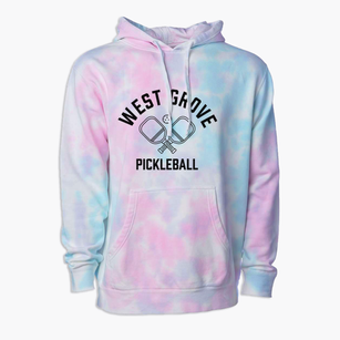 West Grove Iowa Pickleball Premium Tie-Dye Hoodie