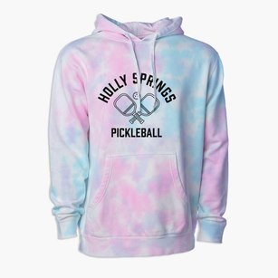 Holly Springs South Carolina Pickleball Premium Tie-Dye Hoodie