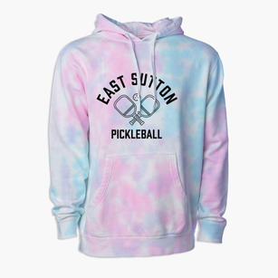 East Sutton New Hampshire Pickleball Premium Tie-Dye Hoodie