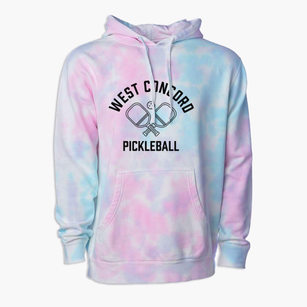West Concord Massachusetts Pickleball Premium Tie-Dye Hoodie