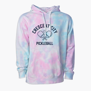 Crescent City California Pickleball Premium Tie-Dye Hoodie
