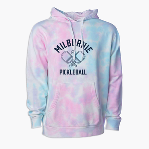 Milburnie North Carolina Pickleball Premium Tie-Dye Hoodie