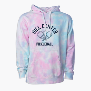 Hill Center New Hampshire Pickleball Premium Tie-Dye Hoodie