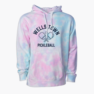 Wells Town Mississippi Pickleball Premium Tie-Dye Hoodie