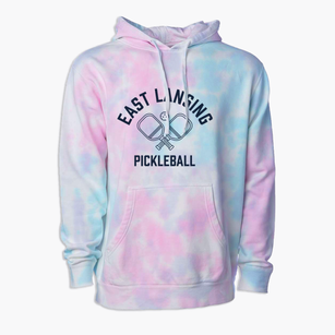 East Lansing Michigan Pickleball Premium Tie-Dye Hoodie