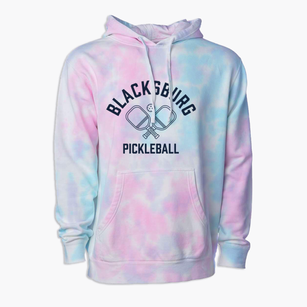 Blacksburg Virginia Pickleball Premium Tie-Dye Hoodie