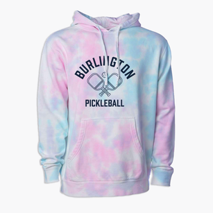 Burlington Vermont Pickleball Premium Tie-Dye Hoodie