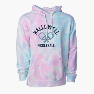 Hallowell Maine Pickleball Premium Tie-Dye Hoodie