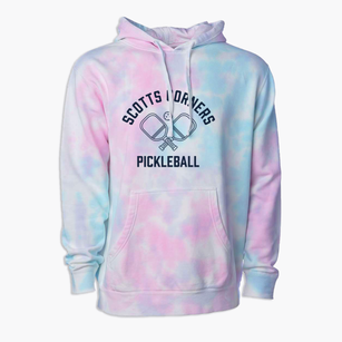 Scotts Corners New York Pickleball Premium Tie-Dye Hoodie
