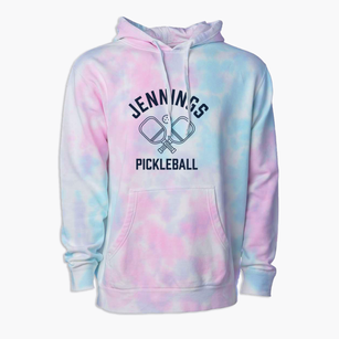 Jennings Oklahoma Pickleball Premium Tie-Dye Hoodie